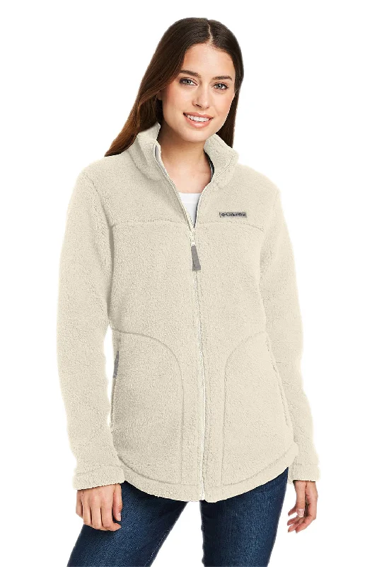 Columbia Womens West Bend Sherpa Fleece Full Zip Jacket - Chalk