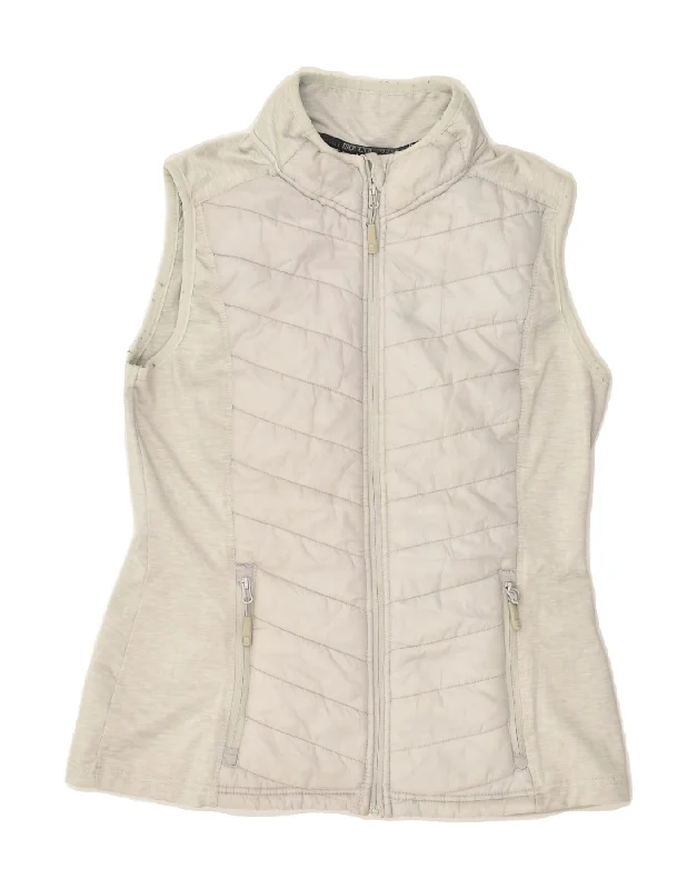 MOUNTAIN WAREHOUSE Womens Padded Gilet UK 10 Small  Grey Polyester