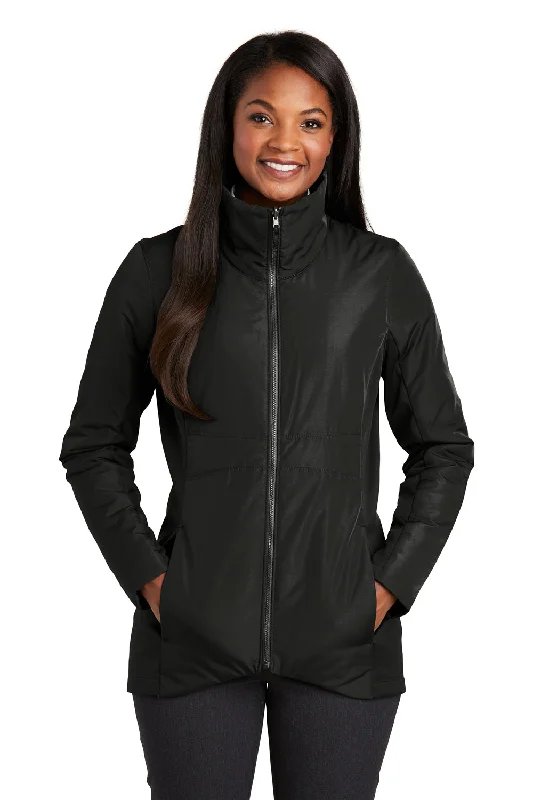 Port Authority Womens Collective Wind & Water Resistant Full Zip Jacket - Deep Black