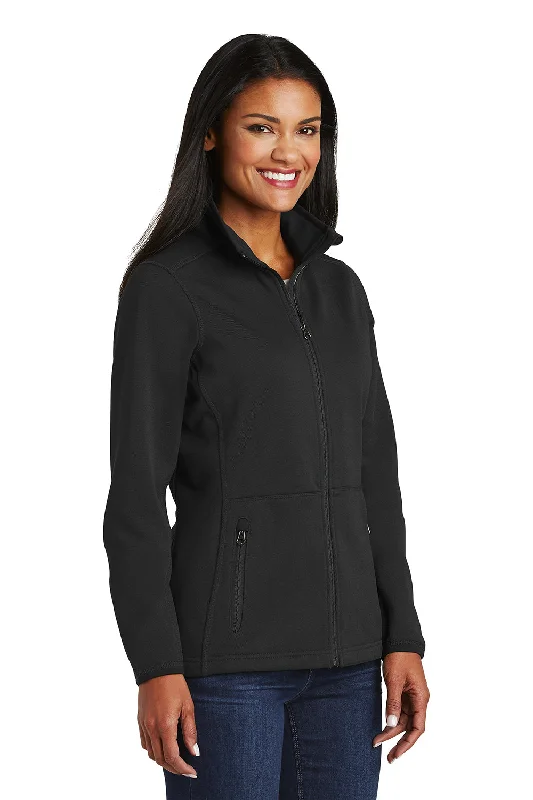 Port Authority Womens Full Zip Fleece Jacket - Black