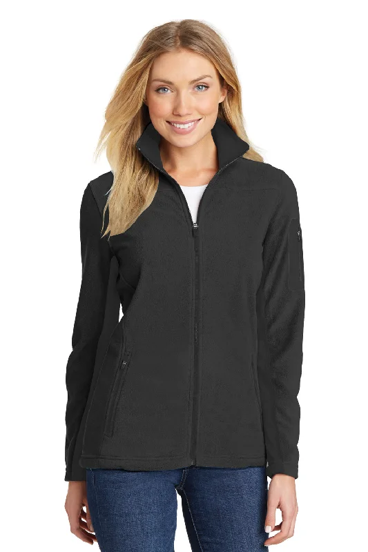 Port Authority Womens Summit Full Zip Fleece Jacket - Black