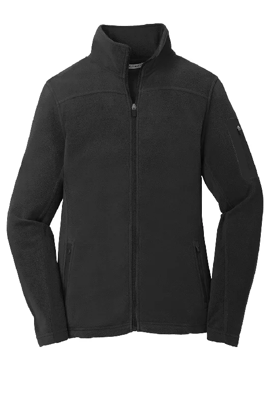 Port Authority Womens Summit Full Zip Fleece Jacket - Black