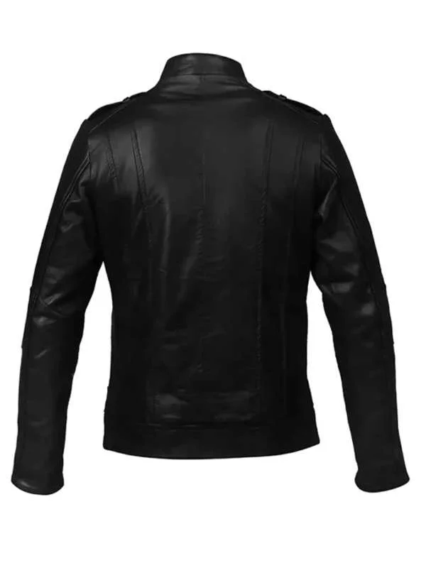 Valentines Couple Black Leather Jacket