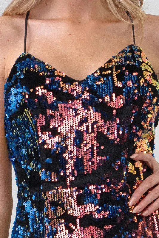 Minuet Sequin Party Gown