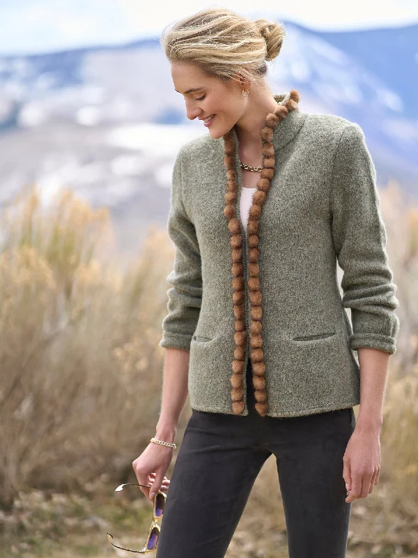 Cosima Mink Soft Wool Cardigan