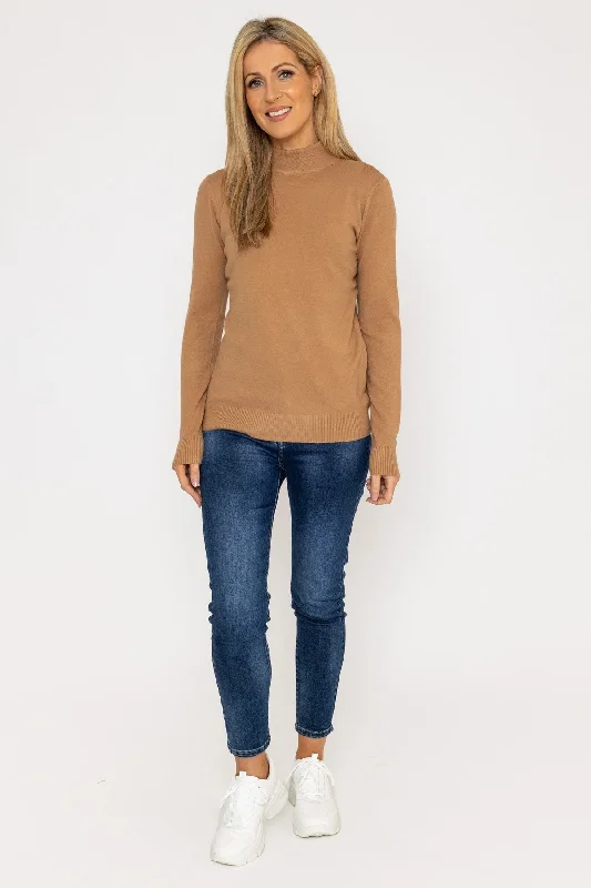 Turtleneck Knit in Camel