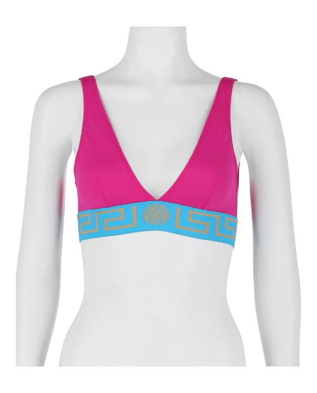 Greca Border Bikini Top