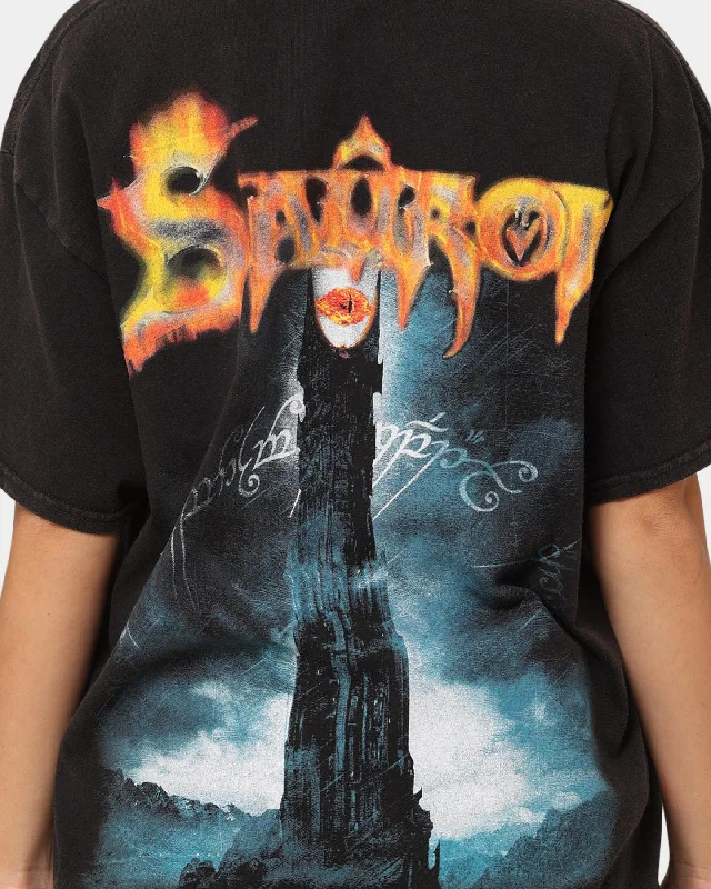 American Thrift X The Lord of The Rings The Sauron Vintage T-Shirt Black Wash