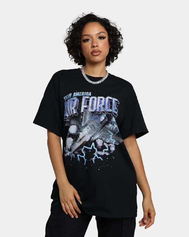 Goat Crew Air Force Vintage T-Shirt Black