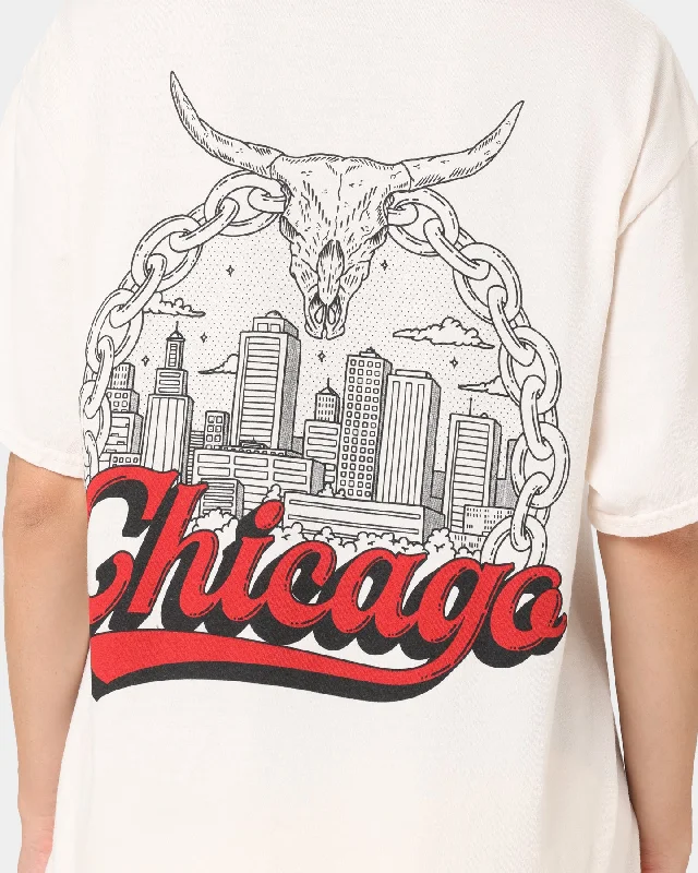 Goat Crew Chicago Drawing Vintage T-Shirt Off White