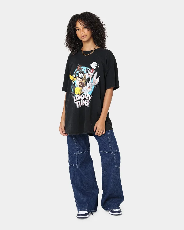 Goat Crew X Looney Tunes Group Vintage T-Shirt Black Wash