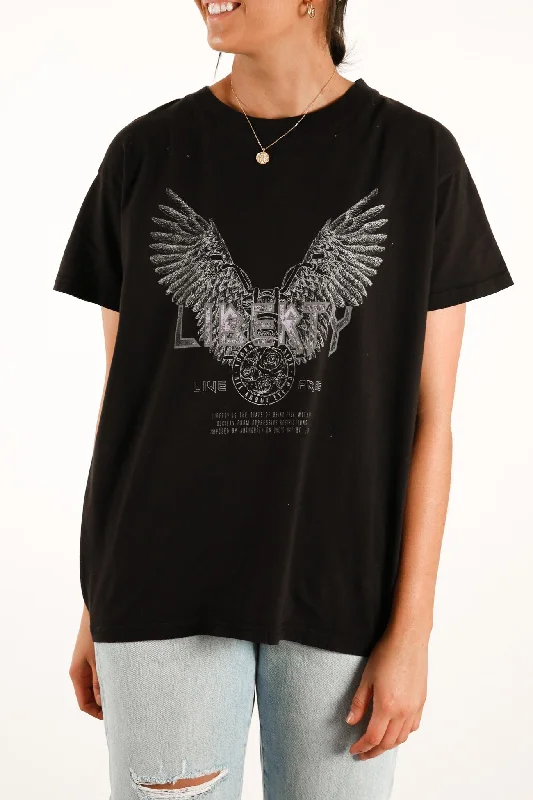 Liberty Tee Washed Black