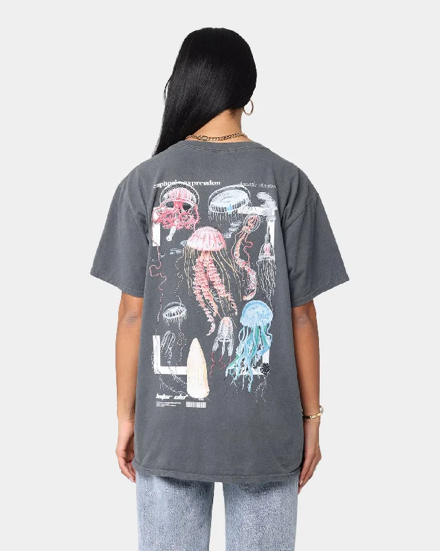 Loiter Euphoric Jelly Fish T-Shirt Vintage Black