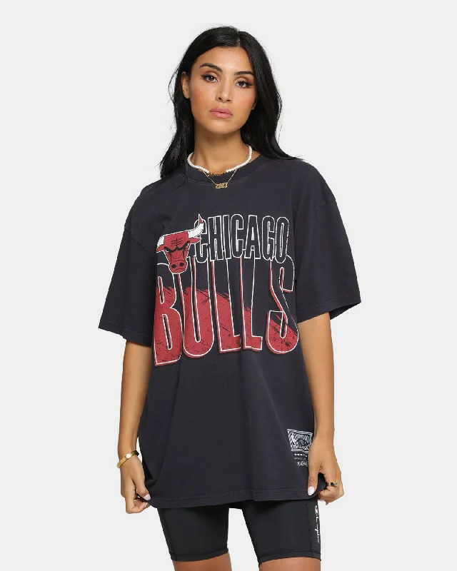 Mitchell & Ness Chicago Bulls Scribble Vintage T-Shirt Faded Black