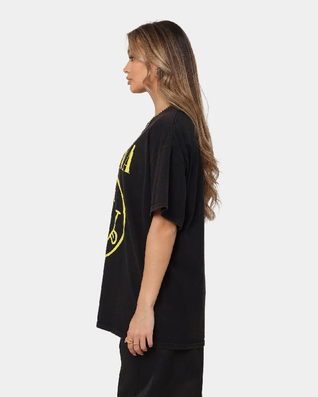 Nirvana Smiley Vintage Tee Washed Black