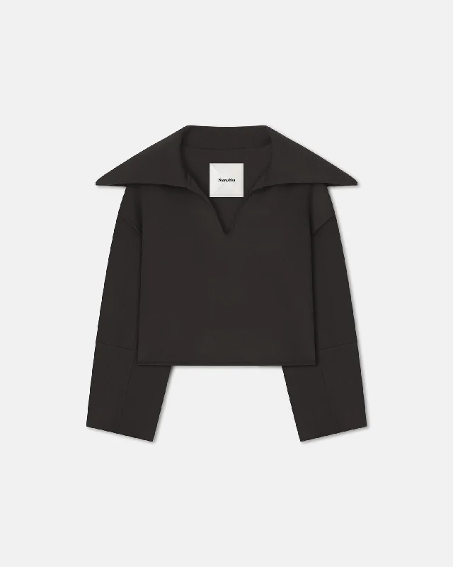 Maxe - Double Wool And Silk Sweater - Anthracite