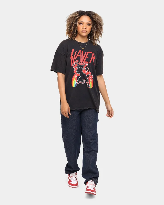 Slayer Rainbow Goat Vintage T-Shirt Black Wash