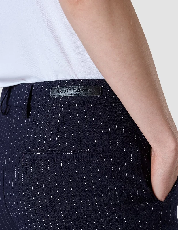 Essential Pants Tapered Navy Pinstriped