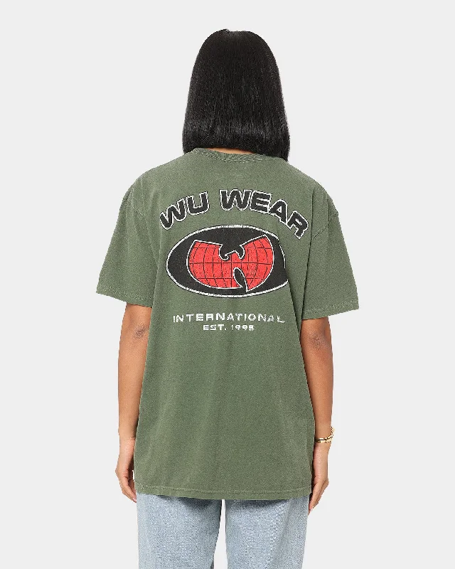 Wu Wear Merch Logo Vintage T-Shirt Washed Green