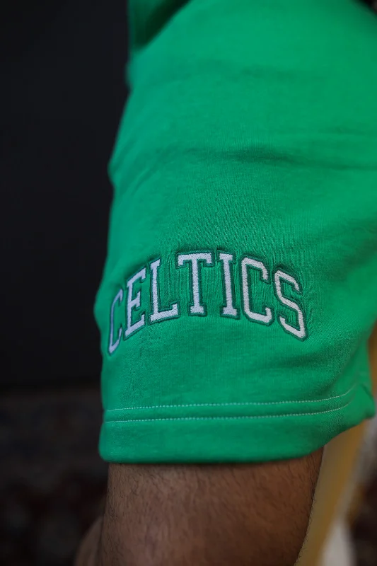 Boston Celtics Playoffs Fleece Shorts - Kelly Green