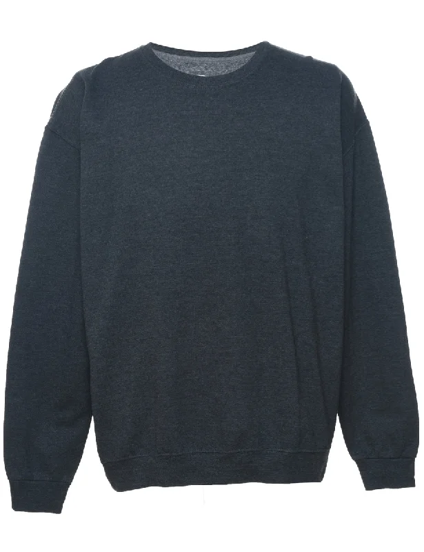 Dark Grey Plain Sweatshirt - XL