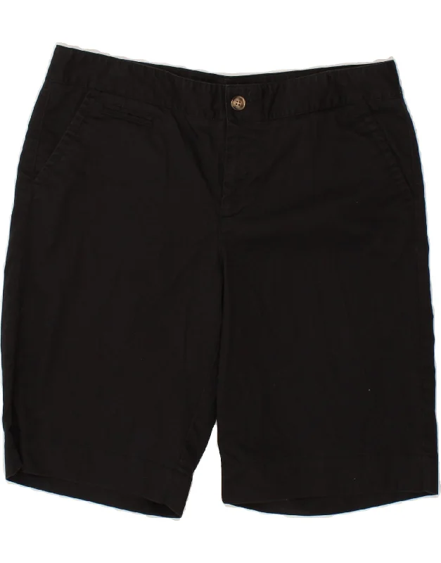 DOCKERS Womens Chino Shorts US 14 XL W36  Black Cotton