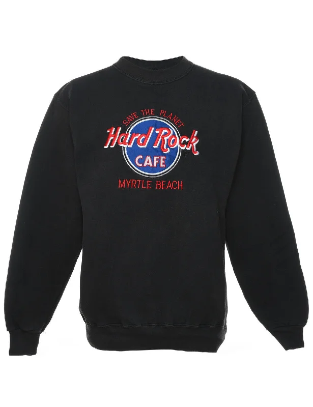 Hard Rock Cafe Embroidered Sweatshirt - S