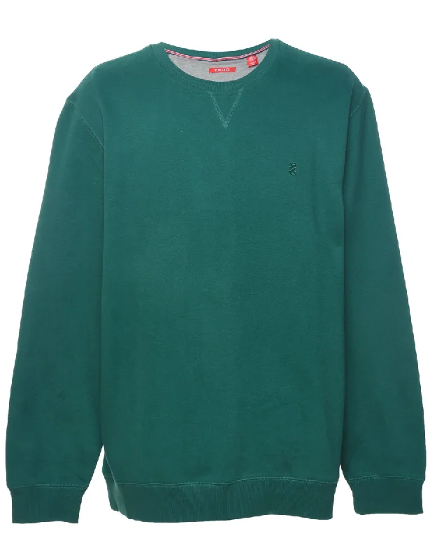 Izod Plain Green Sweatshirt - XL