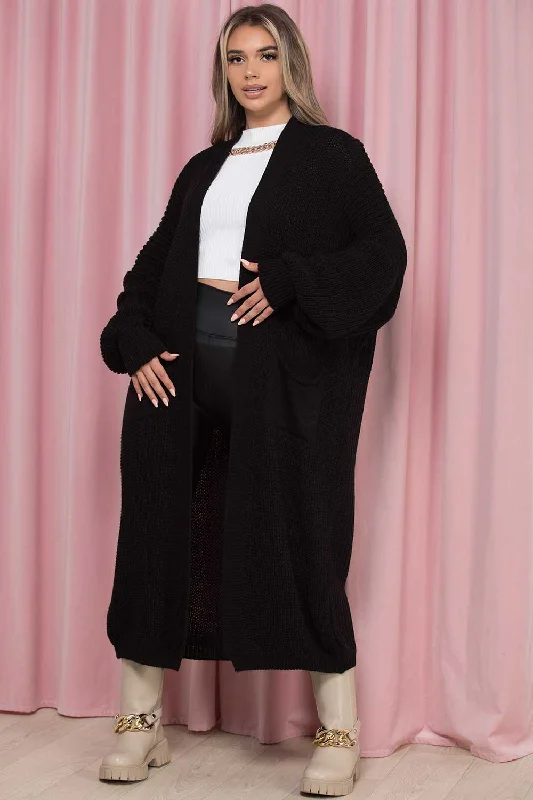 Long Maxi Cardigan Black