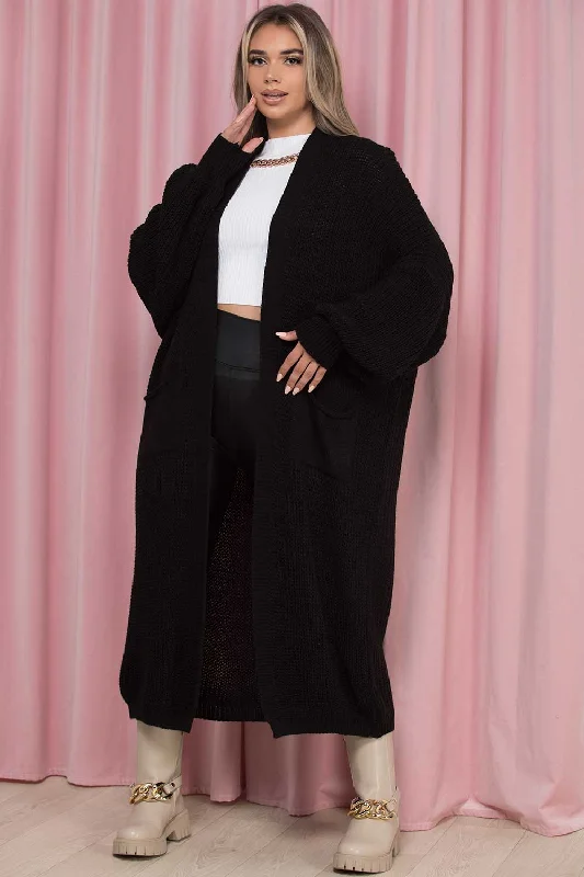 Long Maxi Cardigan Black