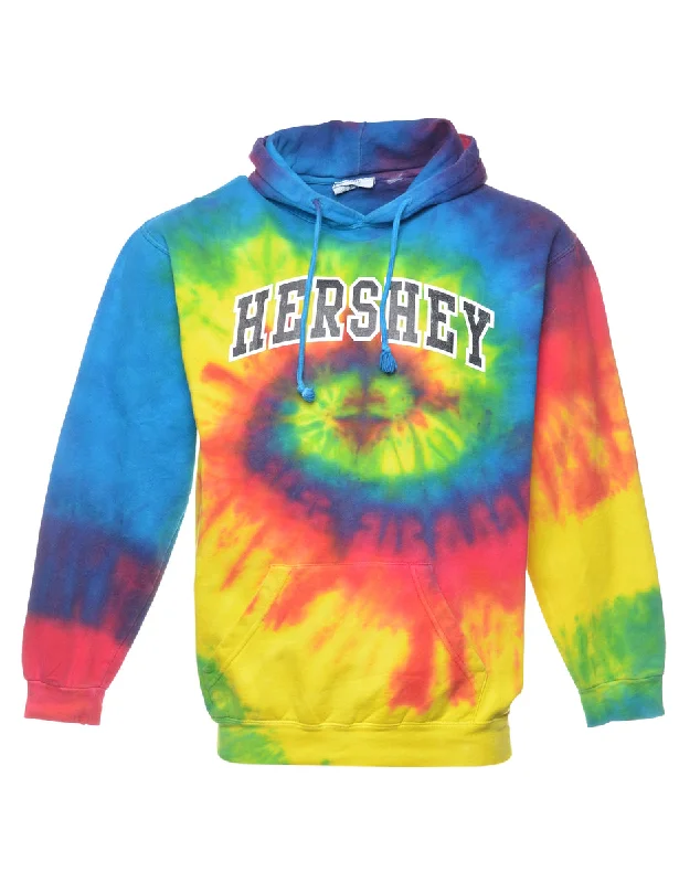 Tie-dye Hershey Hoodie - S