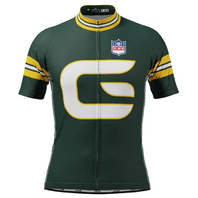 Men's Green Bay Football Short Sleeve Cycling Jersey