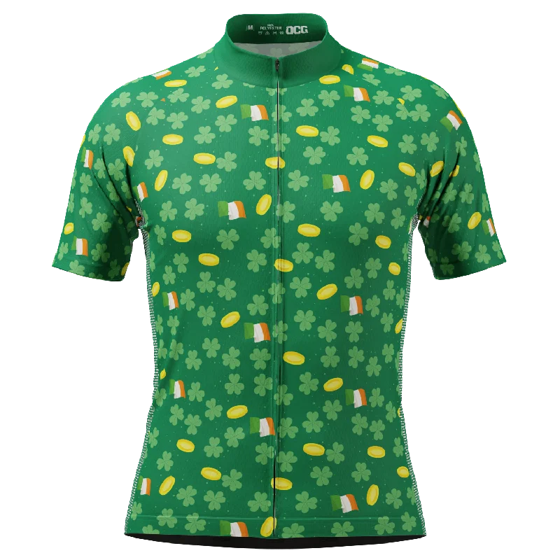 Men's Saint Patrick's Coins Short Sleeve Cycling Jersey